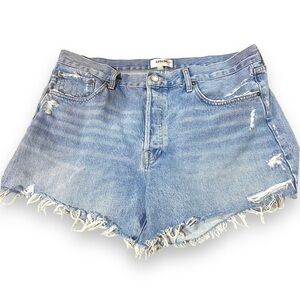 AGOLDE Parker Long Cut Off Short in Swapmeet Sz 33